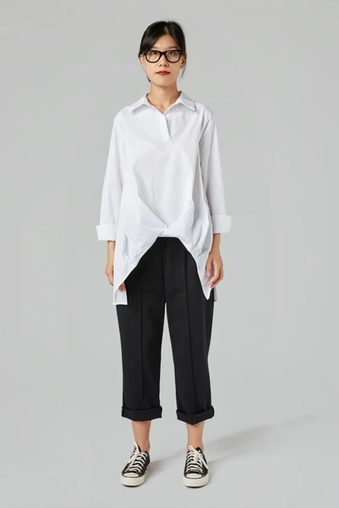 Camicia con trama frontale Giulia
